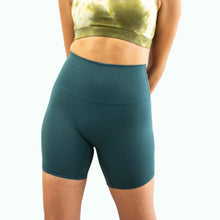 Load image into Gallery viewer, Soft High-Waist Biker shorts - Dark green -chicsfitwear