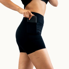 Load image into Gallery viewer, High-Waist Shorts Black -chicsfitwear