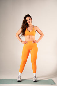 Orange leggins new collection