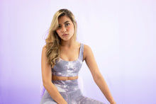 Load image into Gallery viewer, Lilac Tie Dye Sports Bra -chics fit wear
