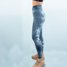 Load image into Gallery viewer, Light Blue Tie Dye Leggings - Chics Fit Wear
