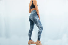 Load image into Gallery viewer, Light Blue Tie Dye Leggings - Chics Fit Wear

