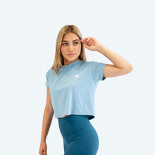 Load image into Gallery viewer, Crop Top sky blue -chicsfitwear
